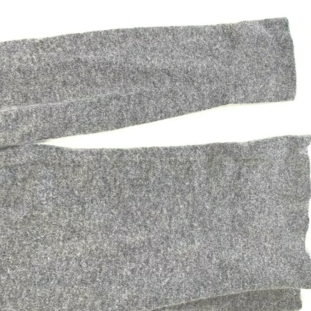 Sarah Spencer M Angora Blend Sweater V Neck Gray